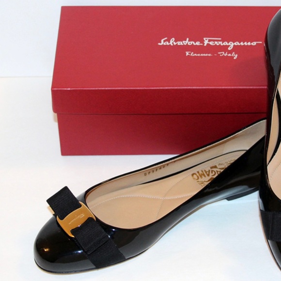 Shoes - Salvatore Ferragamo Black flats.Worn twice